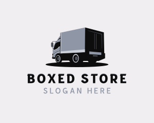 Logistic Import Truck Delivery logo design