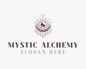 Mystic Boho Eye Moon logo design