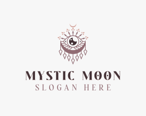 Mystic Boho Eye Moon logo design