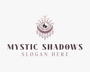 Mystic Boho Eye Moon logo design