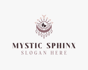 Mystic Boho Eye Moon logo design