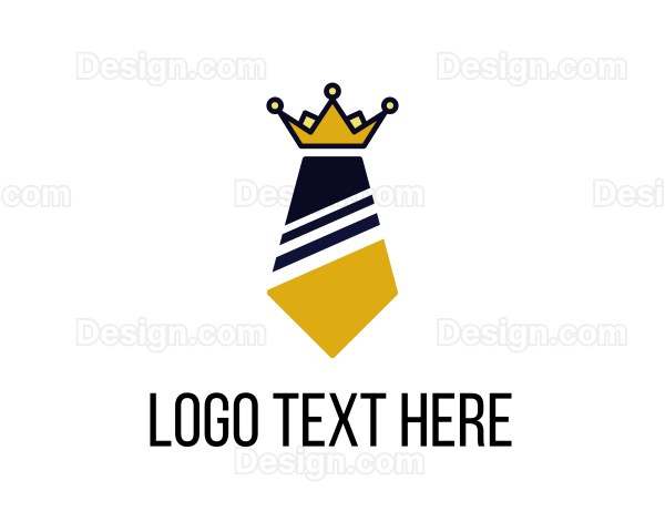 Executive Business Tie Crown Logo