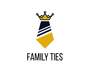 Executive Business Tie Crown logo design