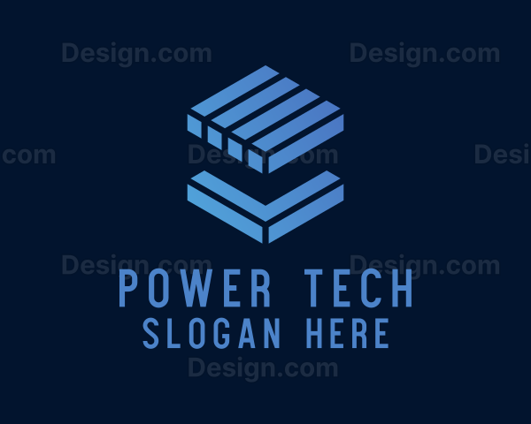 Tech Cube Block Logo