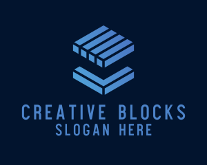 Tech Cube Block  logo design