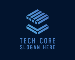 Tech Cube Block  logo design