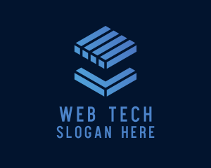 Tech Cube Block  logo design