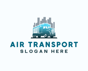 Transport Truck Logistics logo design