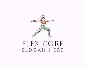 Woman Yoga Teacher  logo