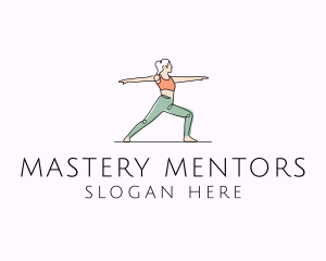 Woman Yoga Pose  logo