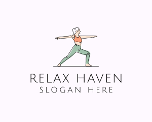 Woman Yoga Teacher  logo