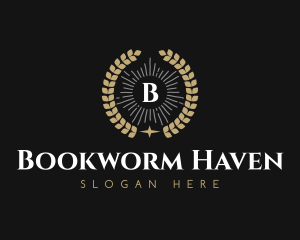 Laurel Wreath Hotel logo design