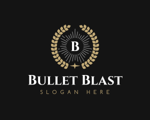 Laurel Wreath Hotel logo design