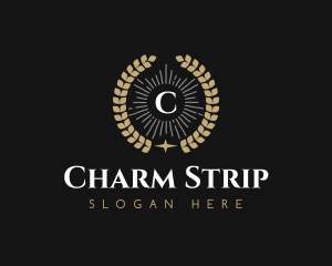 Laurel Wreath Hotel logo design