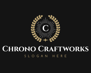 Laurel Wreath Hotel logo design