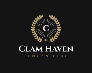 Laurel Wreath Hotel logo design