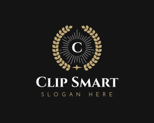 Laurel Wreath Hotel logo design