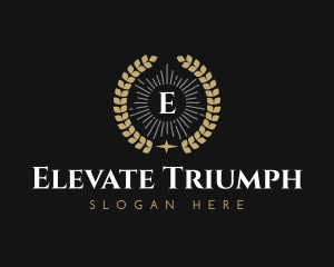 Laurel Wreath Hotel logo design