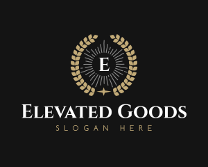 Laurel Wreath Hotel logo design