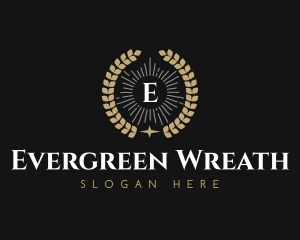 Laurel Wreath Hotel logo design