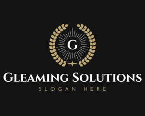 Laurel Wreath Hotel logo design