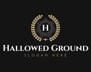 Laurel Wreath Hotel logo design