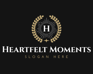 Laurel Wreath Hotel logo design