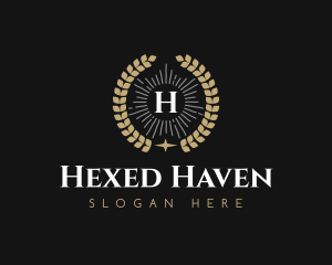 Laurel Wreath Hotel logo design