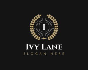 Laurel Wreath Hotel logo design