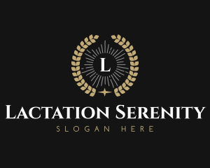 Laurel Wreath Hotel logo design