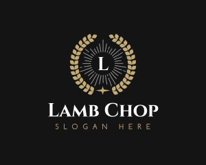 Laurel Wreath Hotel logo design