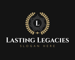 Laurel Wreath Hotel logo design