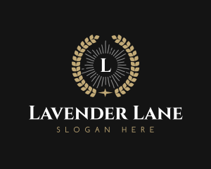 Laurel Wreath Hotel logo design