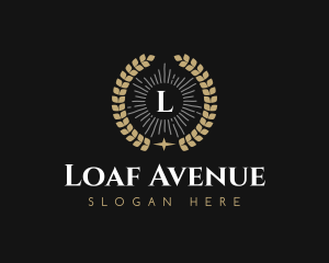 Laurel Wreath Hotel logo design