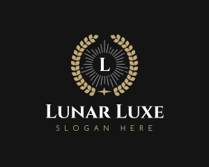 Laurel Wreath Hotel logo design