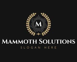 Laurel Wreath Hotel logo design