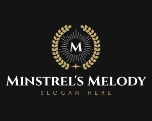 Laurel Wreath Hotel logo design