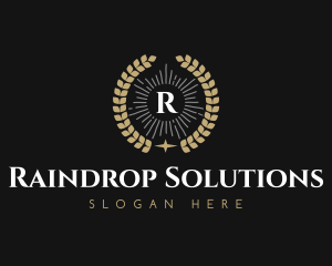 Laurel Wreath Hotel logo design