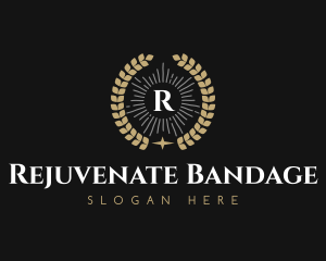 Laurel Wreath Hotel logo design