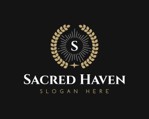 Laurel Wreath Hotel logo design