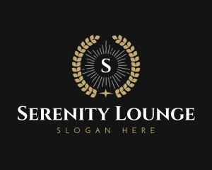 Laurel Wreath Hotel logo design