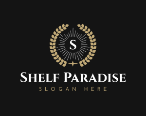 Laurel Wreath Hotel logo design