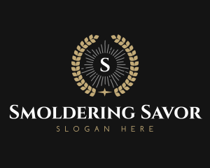 Laurel Wreath Hotel logo design