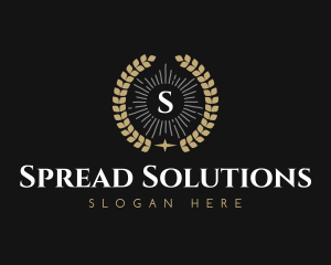 Laurel Wreath Hotel logo design