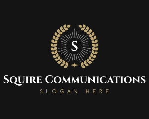 Laurel Wreath Hotel logo design