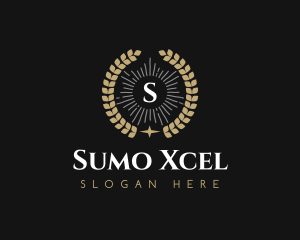 Laurel Wreath Hotel logo design