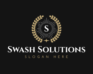 Laurel Wreath Hotel logo design