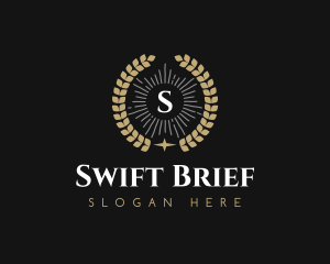 Laurel Wreath Hotel logo design