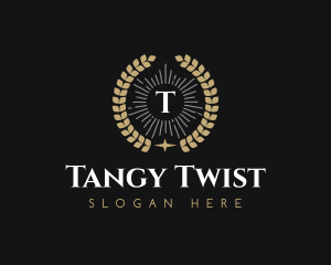 Laurel Wreath Hotel logo design