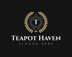 Laurel Wreath Hotel logo design